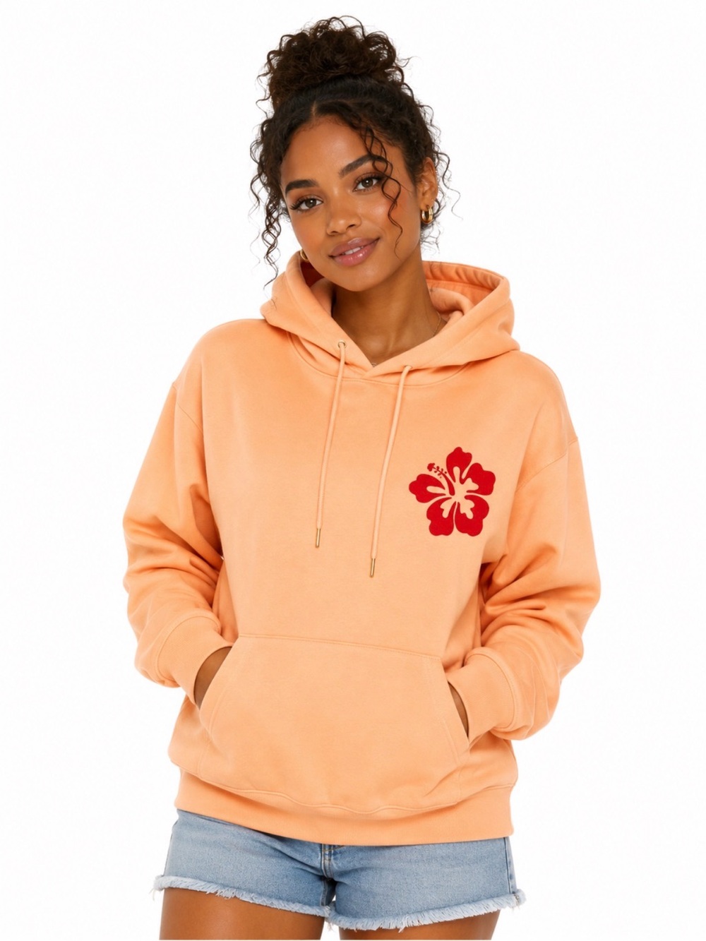 SHEIN Tropical Flower Sweatshirt